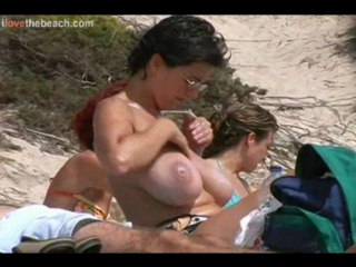 huge tits naked on the beach (video compilation) amateur porn tits nudists - huge tits naked on the beach xxx real sex video